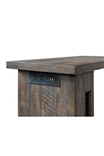 Riverside Furniture Bradford Rustic Traditional Server with Felt-lined Drawers