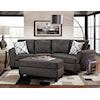 Behold Home 5200 Tuxedo Accent Ottoman with Exposed Wooden Legs