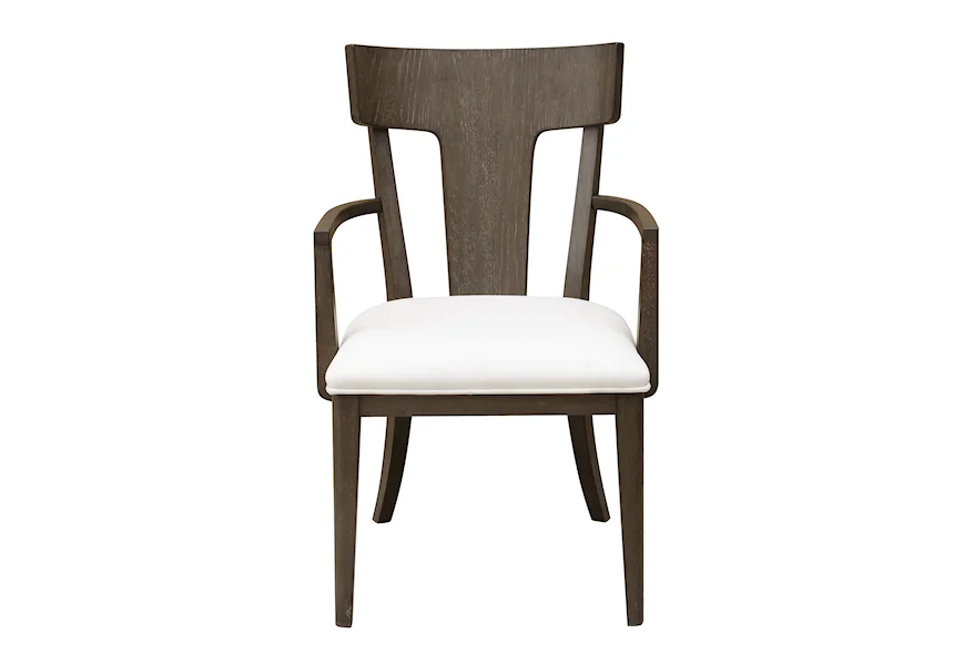 Boulevard Wood Back Arm Chair by Pulaski Furniture at A1 Furniture & Mattress