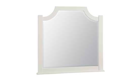 Rustic Farmhouse Arched Mirror with Beveled Glass