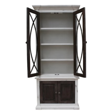 Showcase Cabinet w/Wooden Knobs