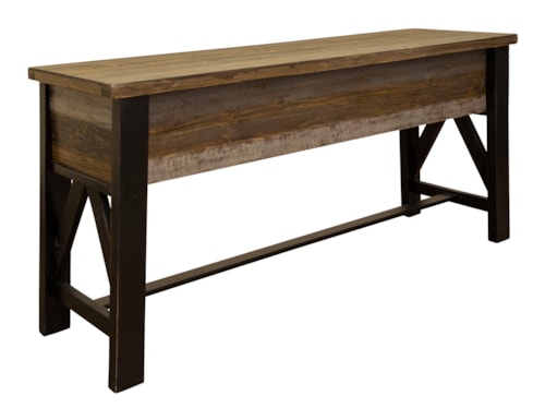 Rustic Counter Height Sofa Table