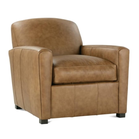 Leather Accent Armchair
