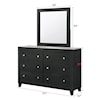 Crown Mark Kaden Dresser & Mirror Set