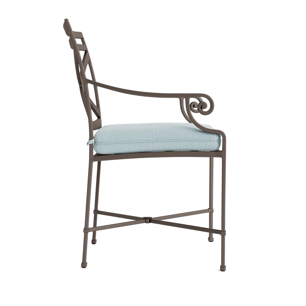 X-Back Dining Arm Chair w/Seat Cushion