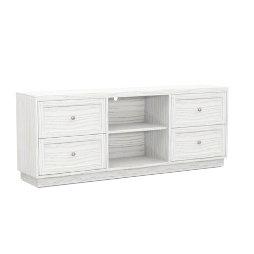 Transitional Customizable Low Profile TV Console