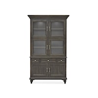 Transitional Dining Cabinet with 3-Way Touch Lighting 