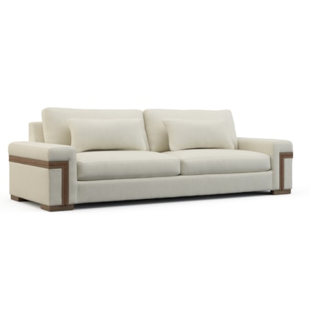 Robust-Arm Sofa w/Block Feet