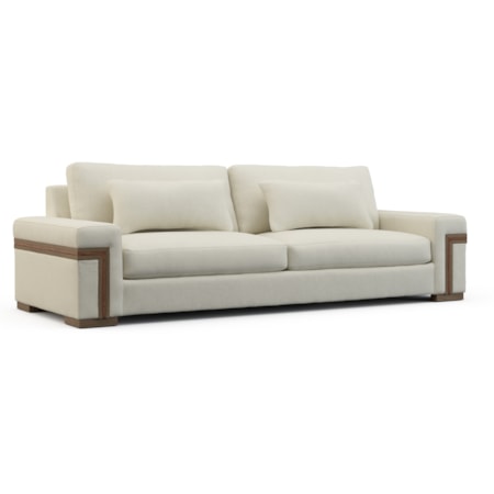 Robust-Arm Sofa w/Block Feet