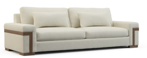 Robust-Arm Sofa with Block Feet