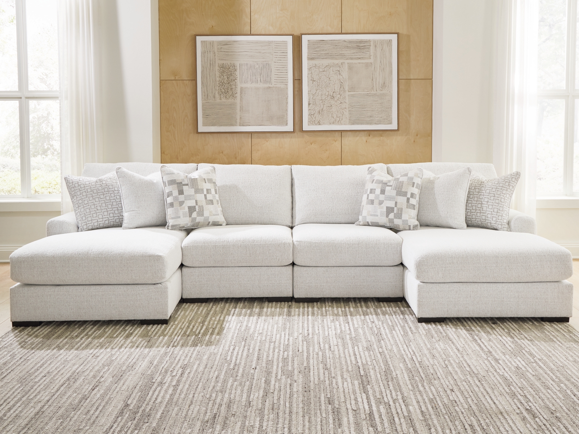 4-Piece Double Chaise Sectional