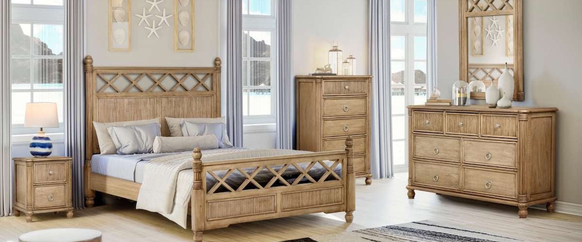 Coastal Malibu 5-Piece Bedroom Set Queen