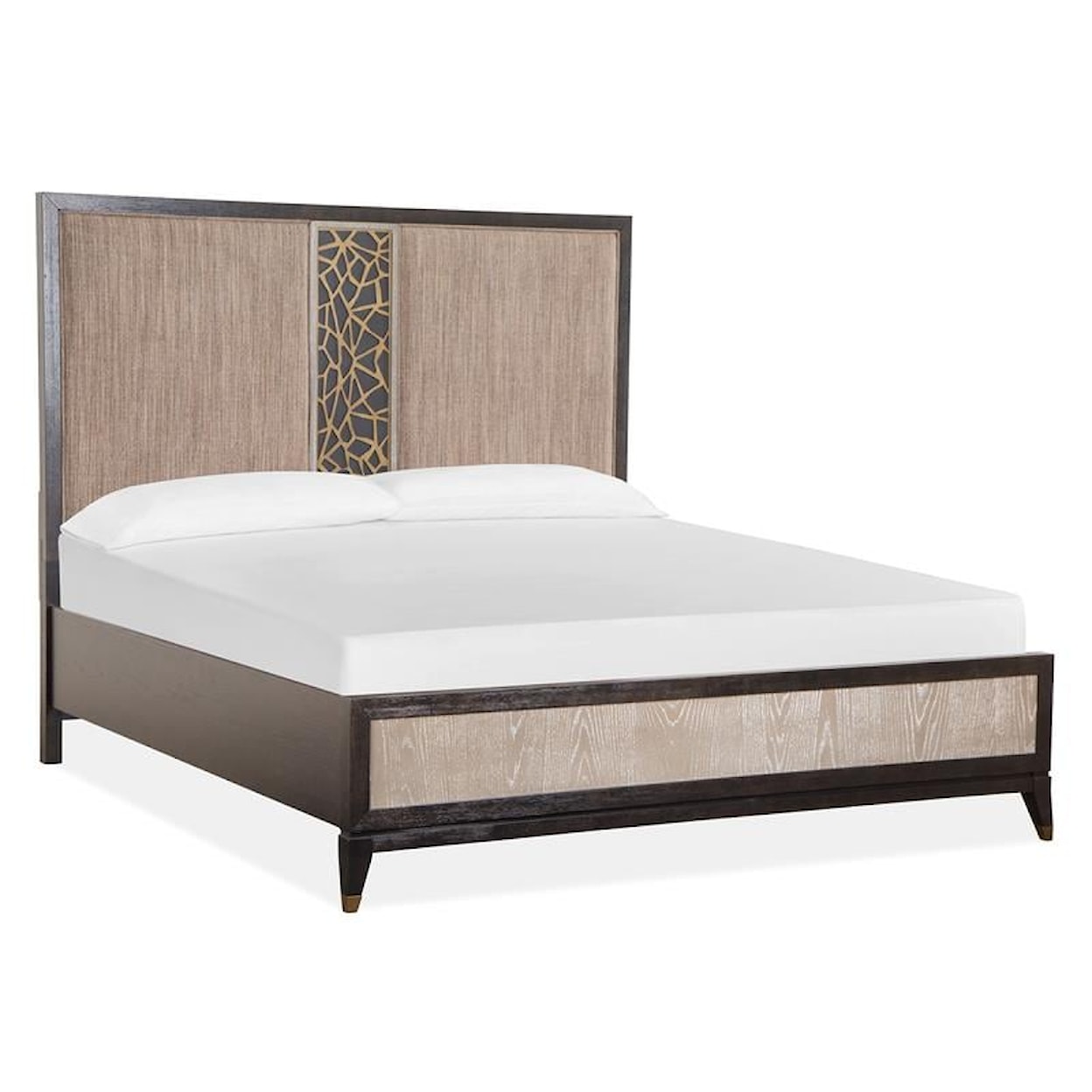 Magnussen Home Ryker Bedroom Fretwork Headboard Queen Panel Bed