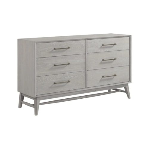 Contemporary 6-Drawer Dresser
