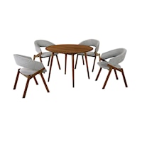 Mid-Century Modern 5-Piece Dining Set