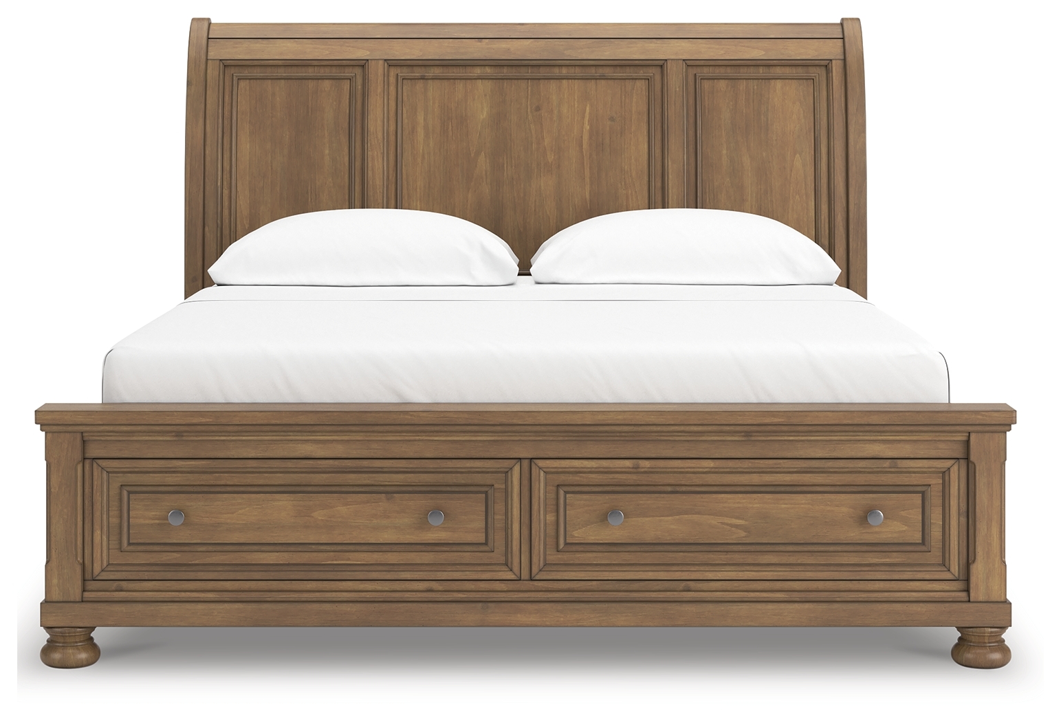 California King Storage Sleigh Bed