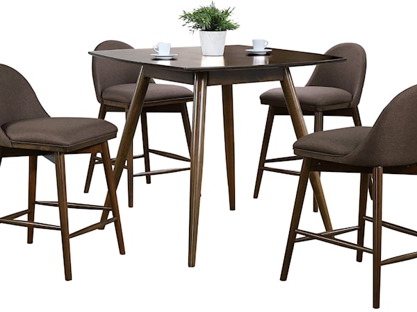 5-Piece Counter-Height Dining Set