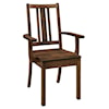 Archbold Furniture Amish Essentials Casual Dining Bradley Dining Arm Chair