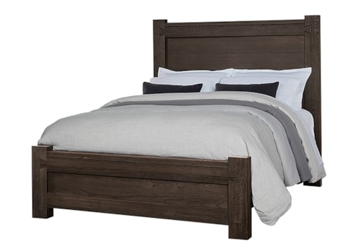 Rustic King Low Profile Bed