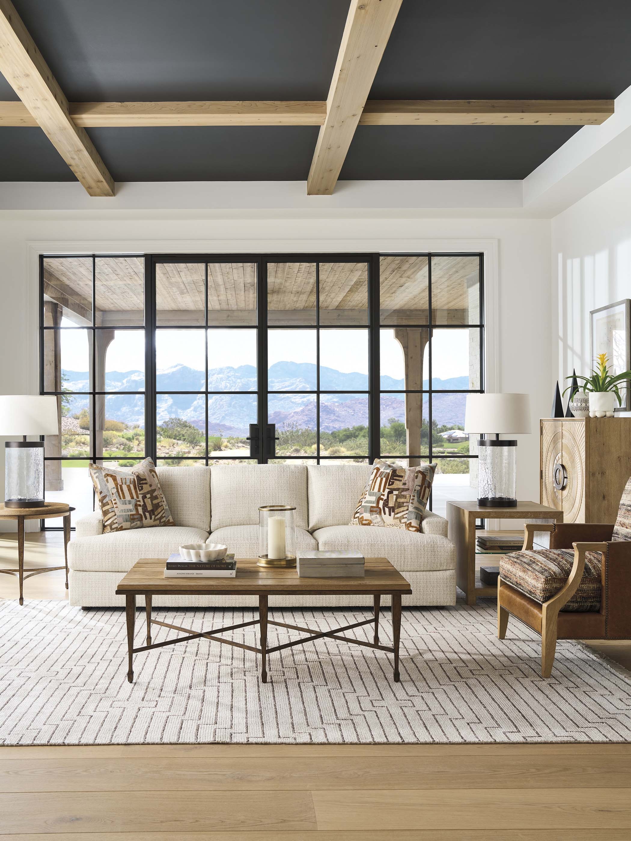 Barclay Butera Montecito Catalonia Rectangular Metal Cocktail Table