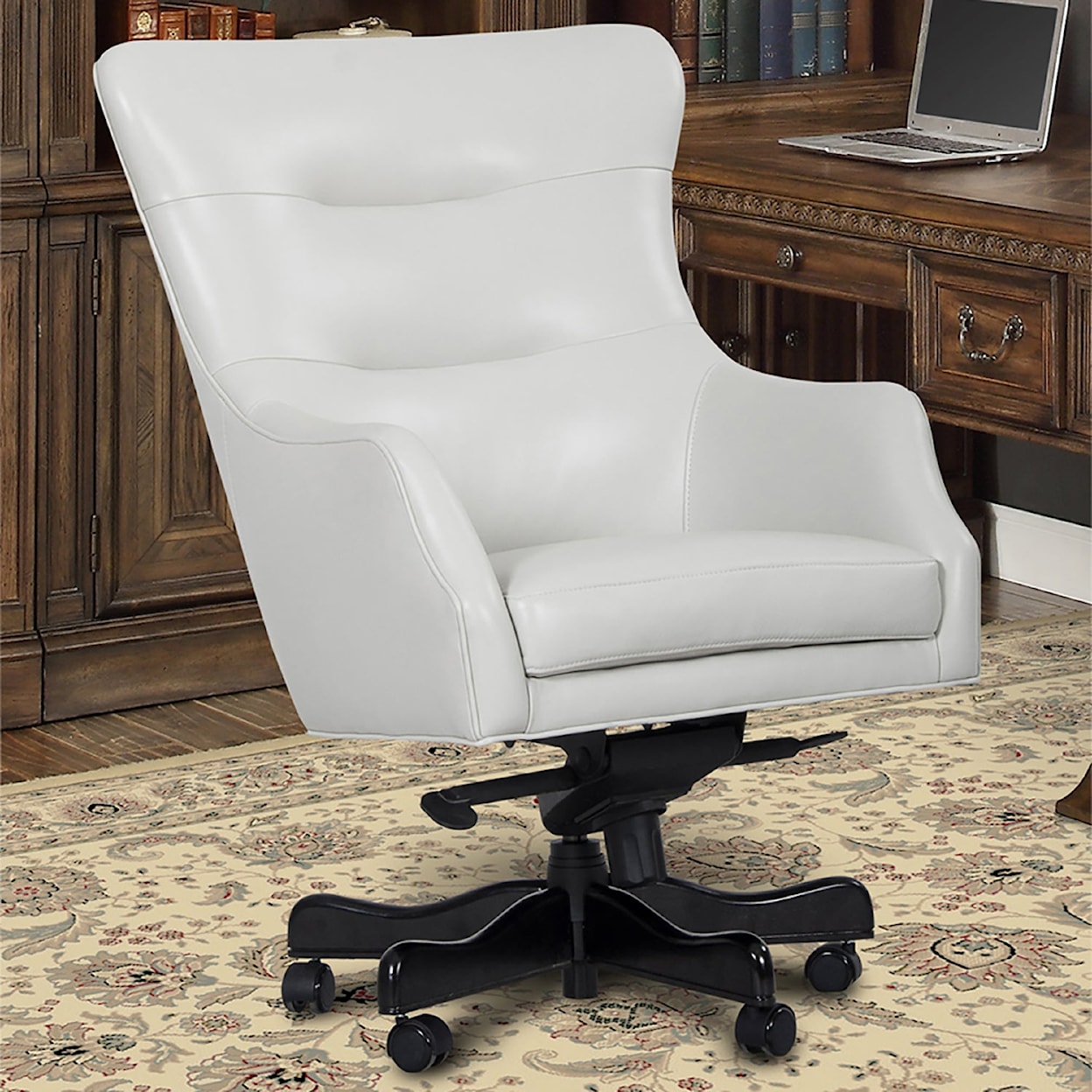 Paramount Living Dc#122-Ala - Desk Chair Leather Desk Chair