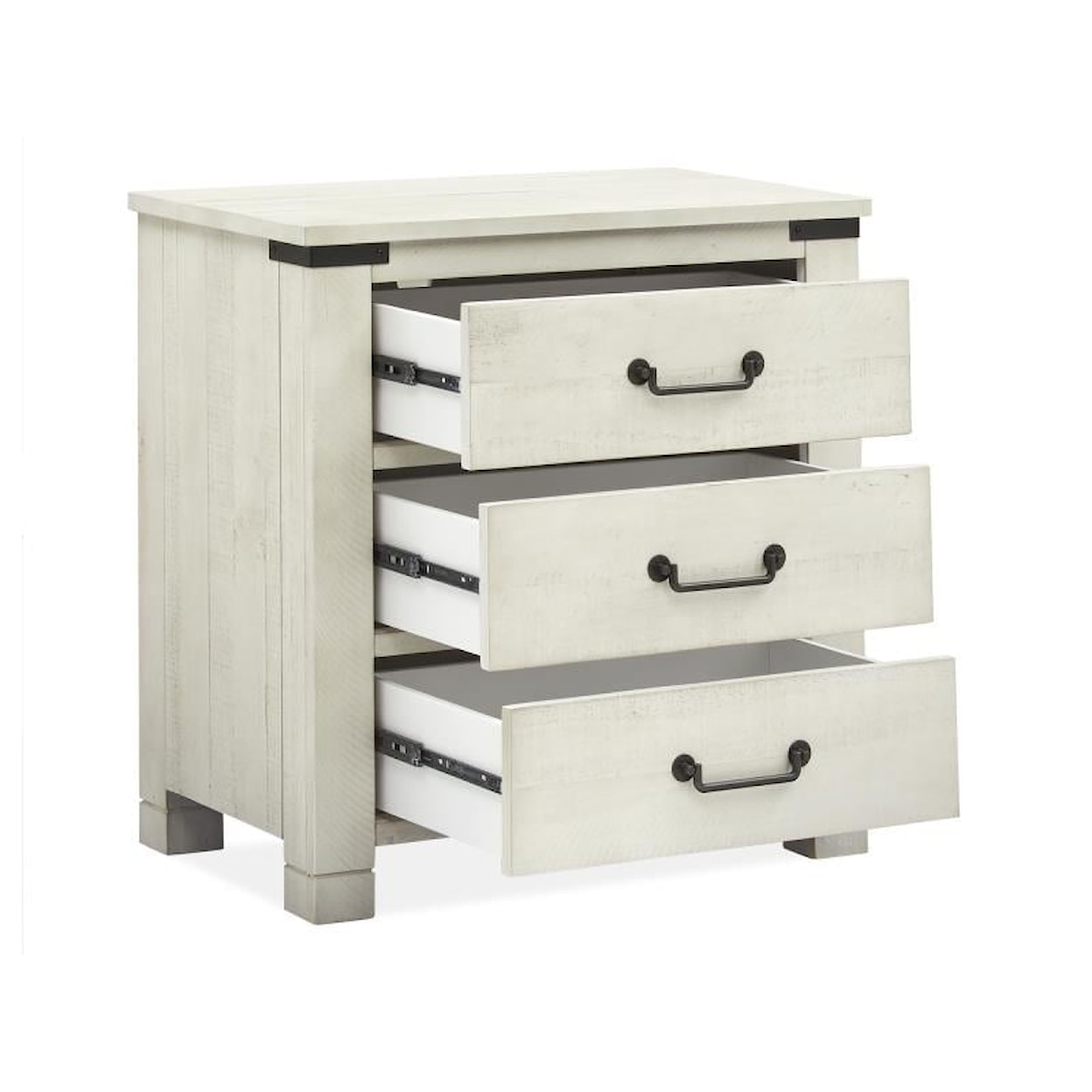 Magnussen Home Chesters Mill Bedoom 3-Drawer Nightstand