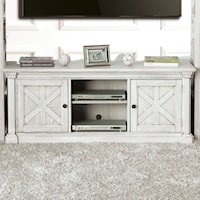 Rustic 60" TV Stand with 2 Doors