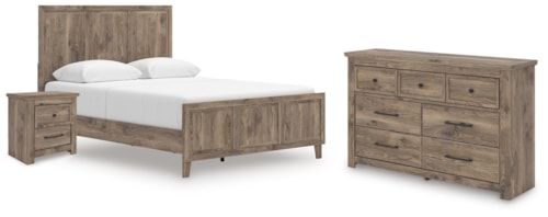 Queen Panel Bed, Dresser And Nightstand