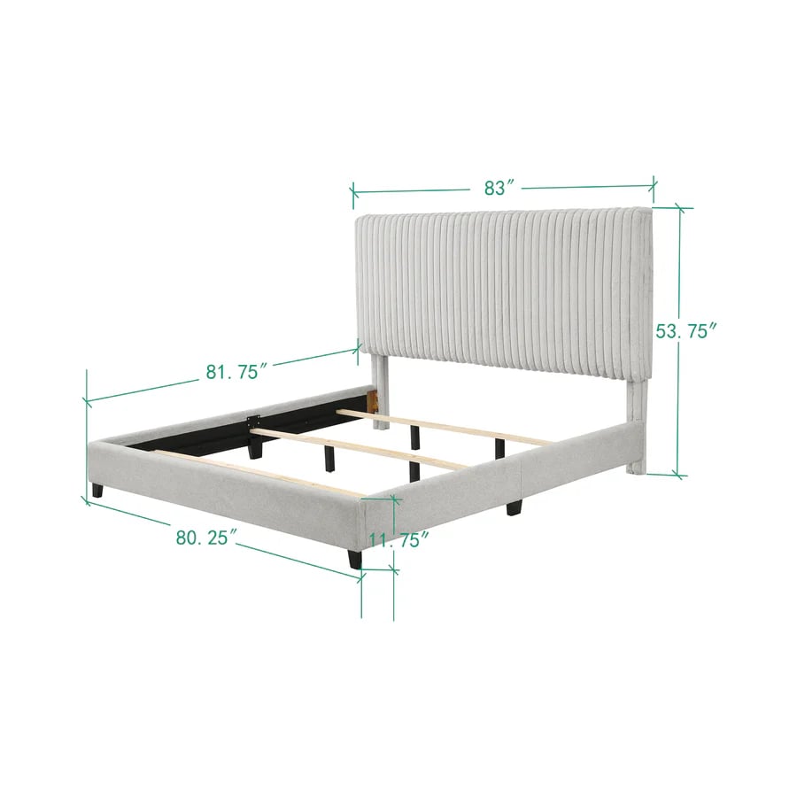 Legends Furniture Bridger Upholstered Queen Panel Bed