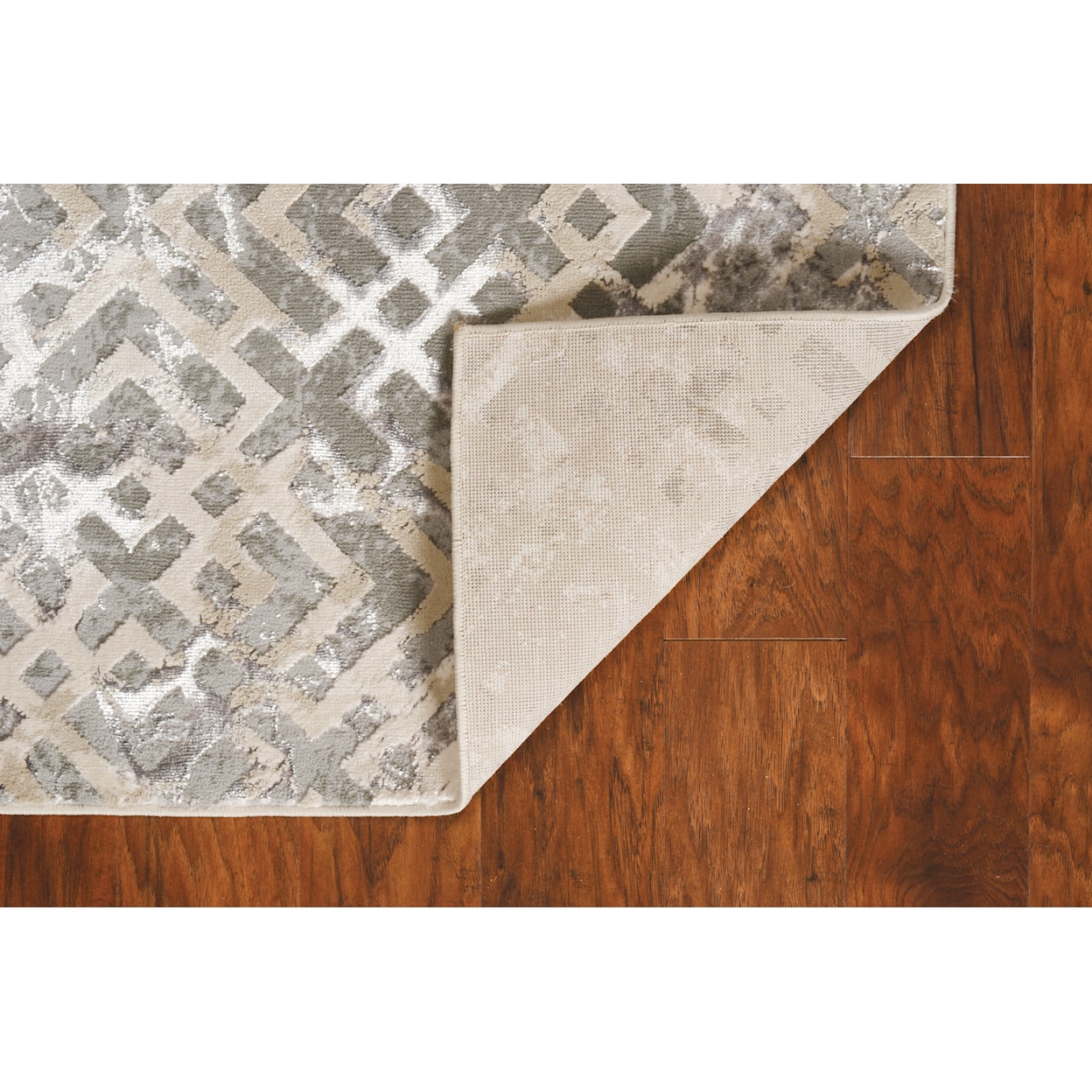 Kas Luna 5'3" x 7'7" Sand Silver Dimensions Rug