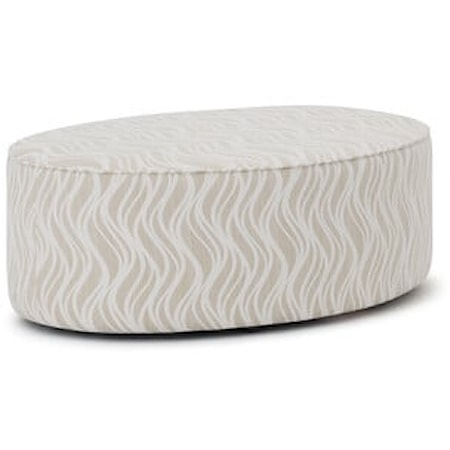 Mingle Ottomans Contemporary Oval Ottoman