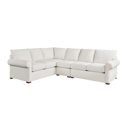 Hanover 3-pc. Roll Arm Sectional