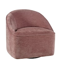 Lulu Contemporary Upholstered Swivel Accent Chair