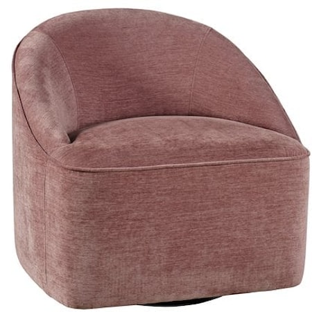 Lulu Contemporary Upholstered Swivel Accent Chair