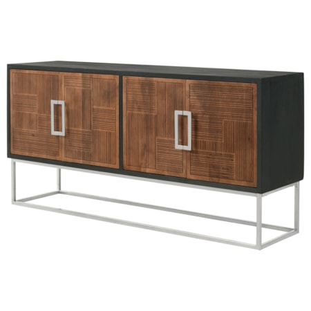 Wood Accent Cabinet and