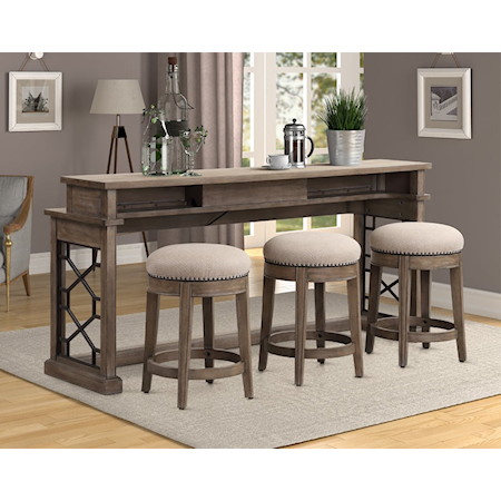 Console Table and Stools Set