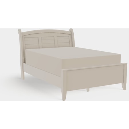 Full Arched Panel Bed with Low Footboard