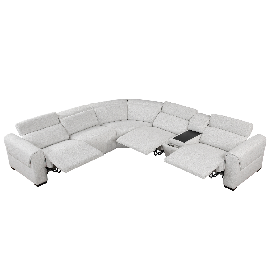Homelegance McPherson 6-Piece Power Reclining Sectional Sofa