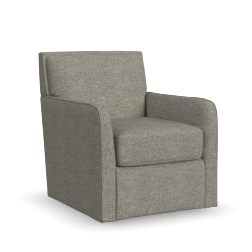 Transitional Fabric Swivel Chair