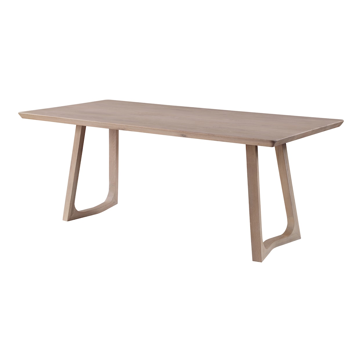 Moe's Home Collection Silas Rectanguar Solid White Oak Dining Table