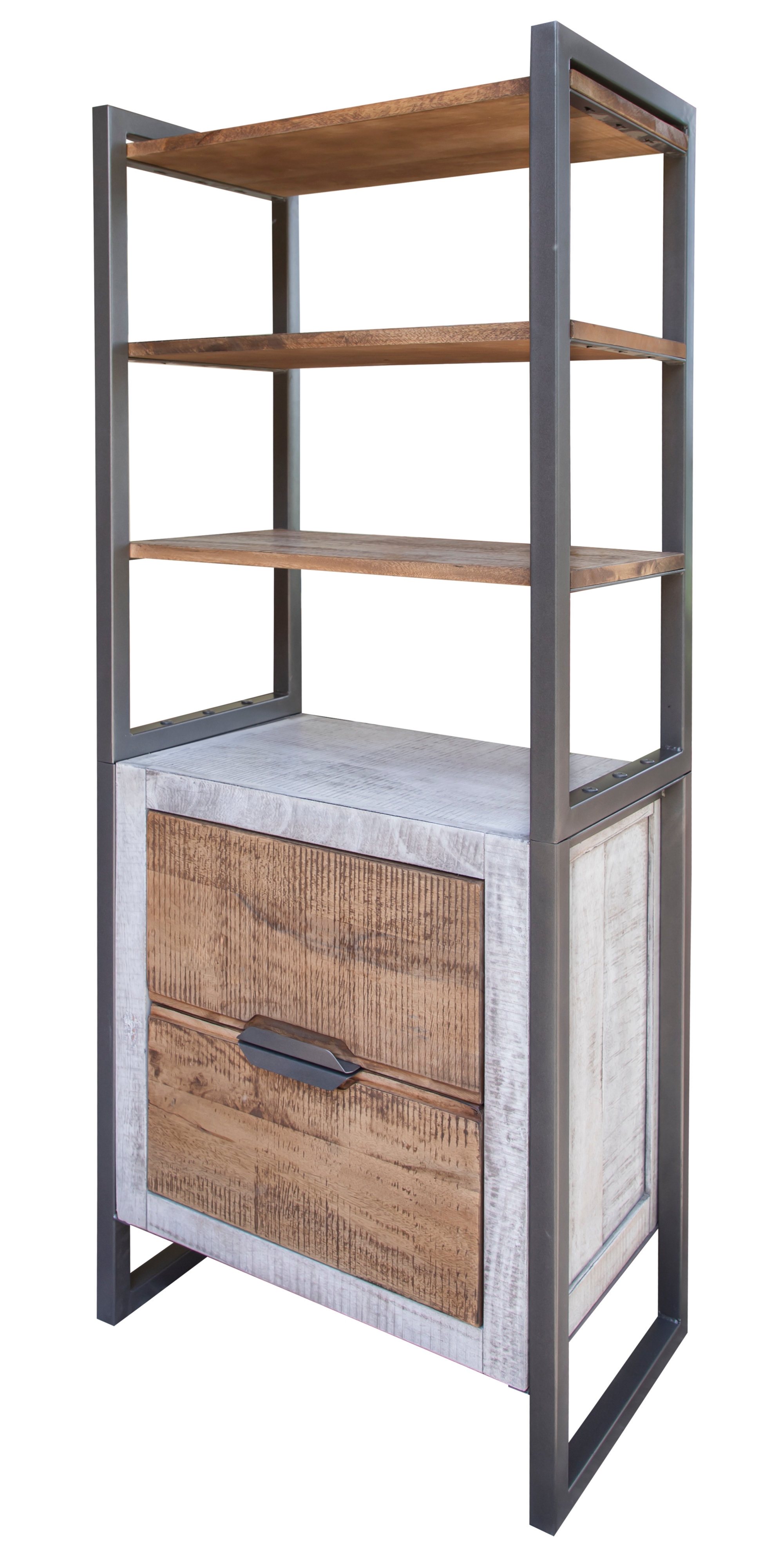 International Furniture Direct Mita IFD2411BKS Transitional Bookcase