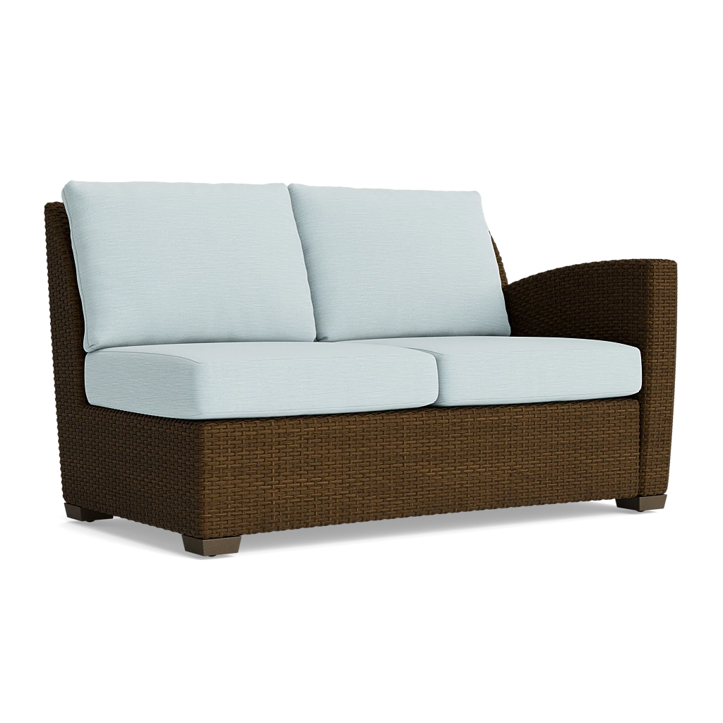 Fusion Wicker Right Arm Loveseat