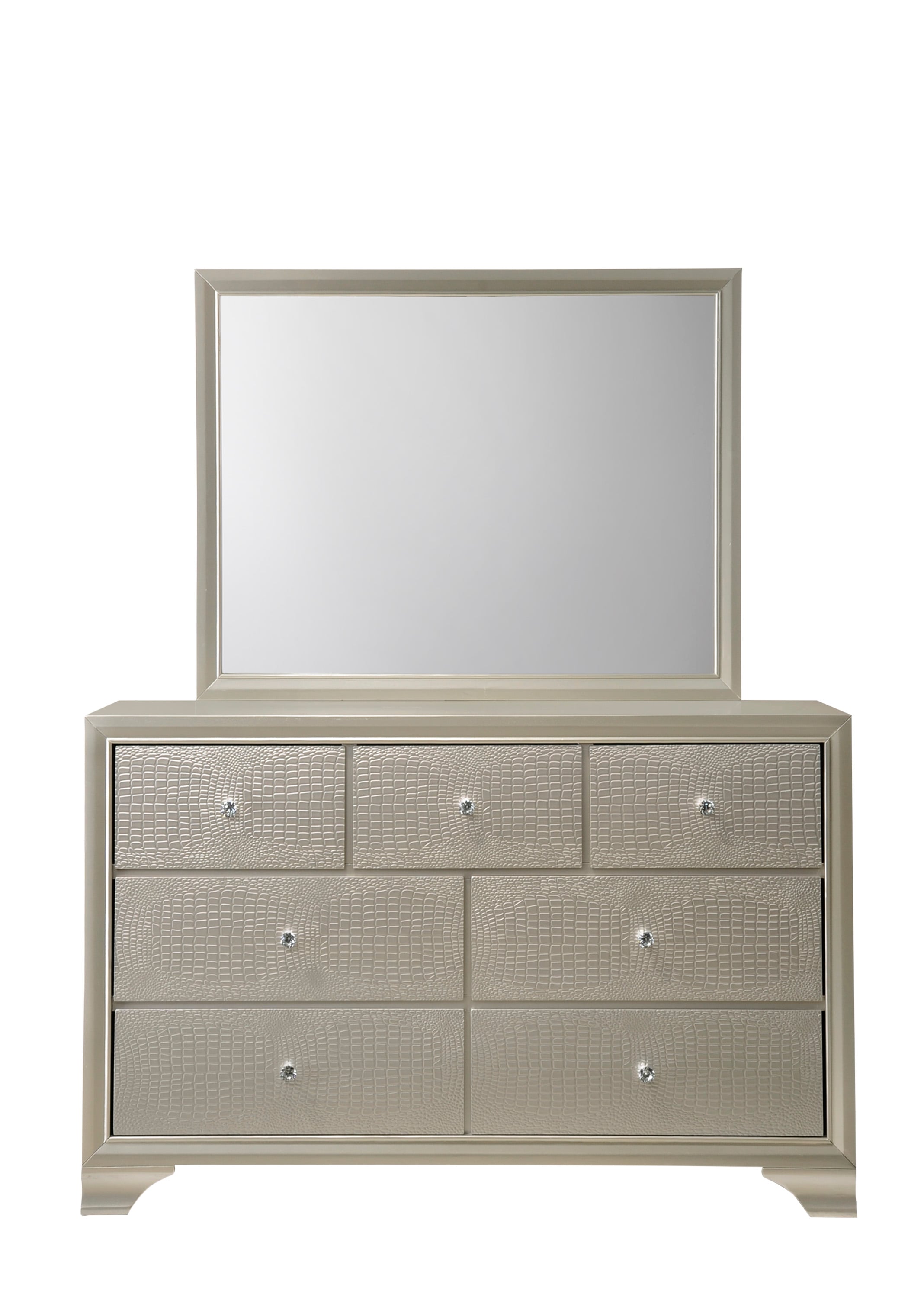 Crown Mark Lyssa Dresser and Mirror Set