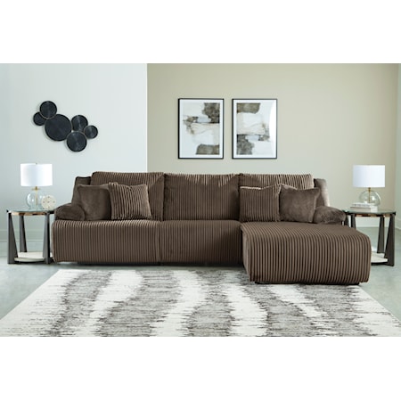 3-Piece Reclining Sectional with Chaise