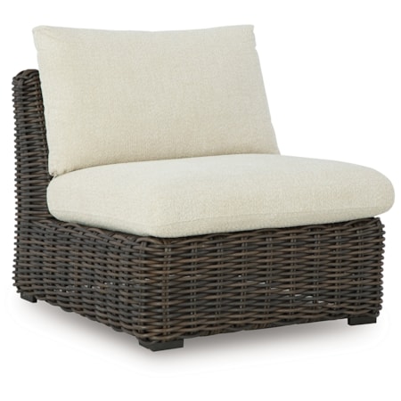 Armless Chair W/Cushion