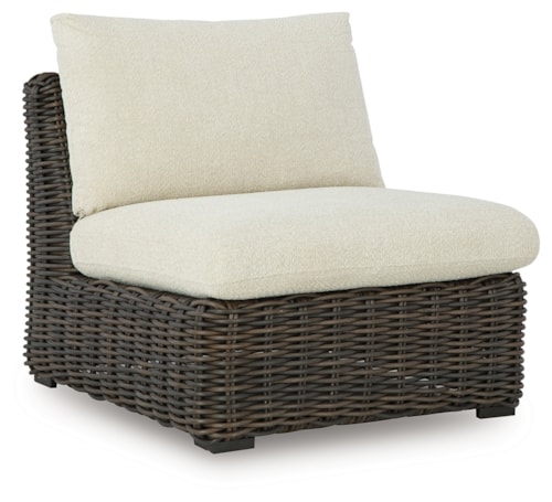 Outdoor Armless Chair With Cushion