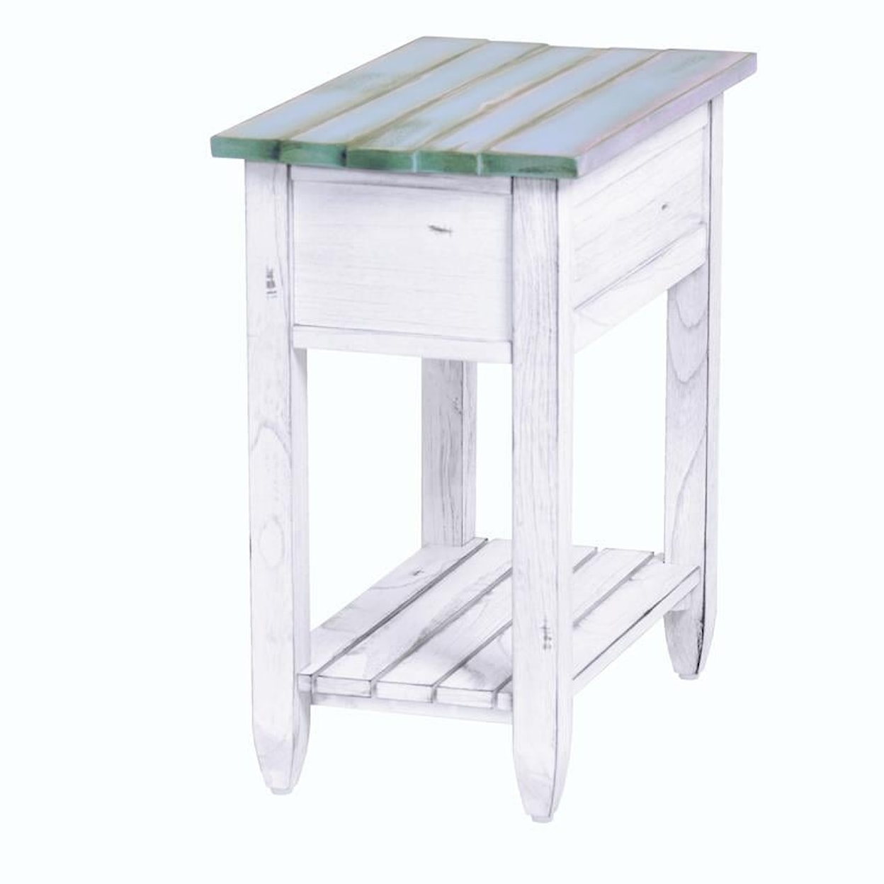 Sea Winds Trading Company Picket Fence Occasional Chairside Table