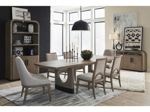 Transitional 9-Piece Dining Room Set