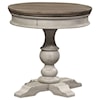 Liberty Furniture Heartland Round Pedestal Chairside Table