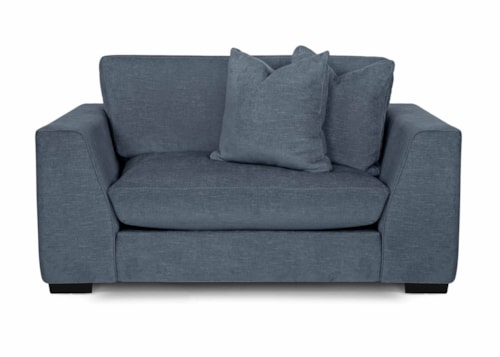 Contemporary Chair with Two Arm Pillows